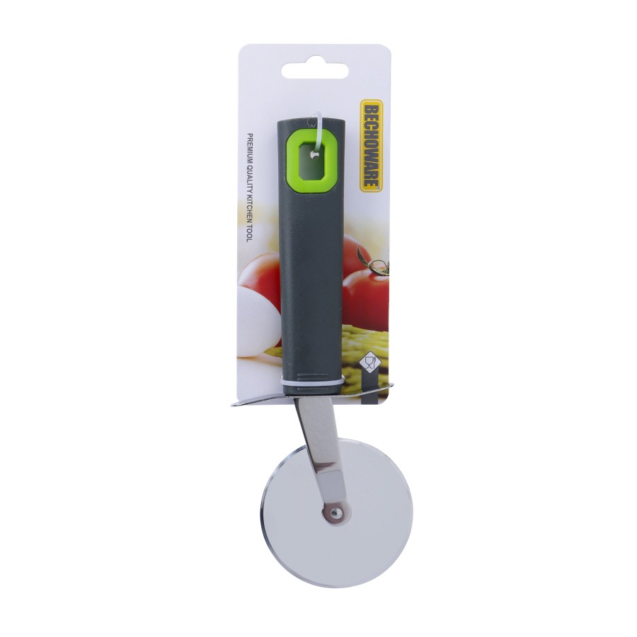 BECHOWARE Stainless Steel Pizza Cutter 20cm - Grey