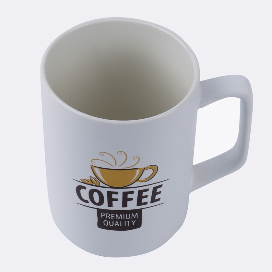 Generic White Ceramic Coffee Mug 500ml - 3 Color Pack