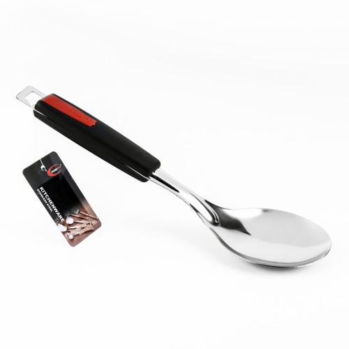 KITCHENMARK Stainless Steel Basting Rice Spoon - Black