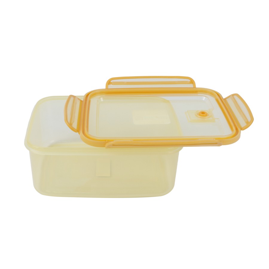 Generic Plastic Square 3pc Microwavable Airtight Food Storage Container Set 500ml,1150ml,2150ml