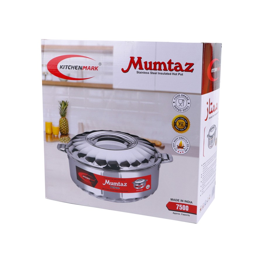 KITCHENMARK Mumtaz Stainless Steel Insulated Hot Pot - 7500ml