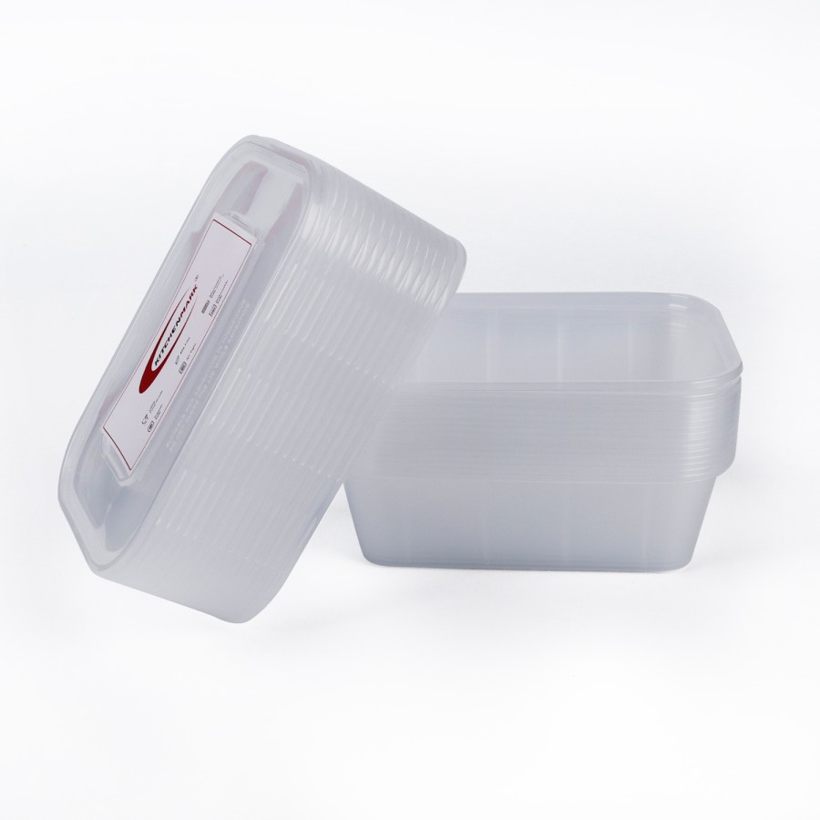 KITCHENMARK 15pcs Plastic Take Away Containers 600ml - Transparent