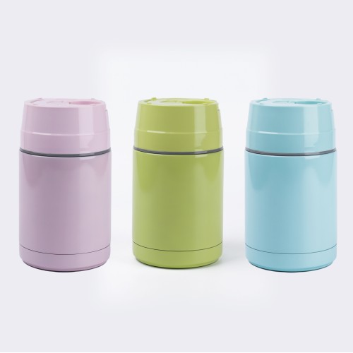 Generic Stainless Steel Insulated Stew Beaker 1000ml - 3 Color Pack