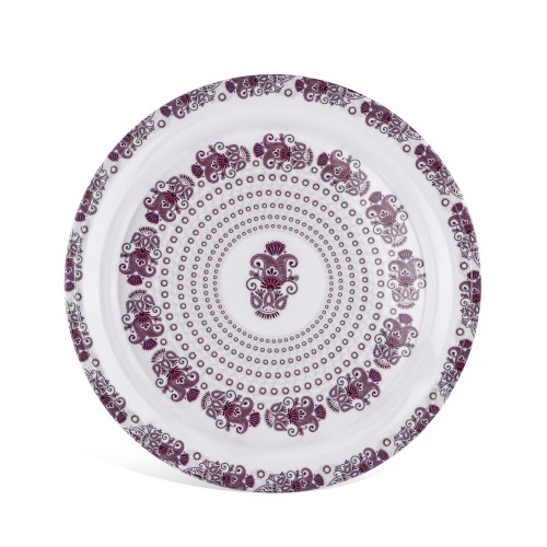 KITCHENMARK Melamineware Round Tray Violet - 45cm