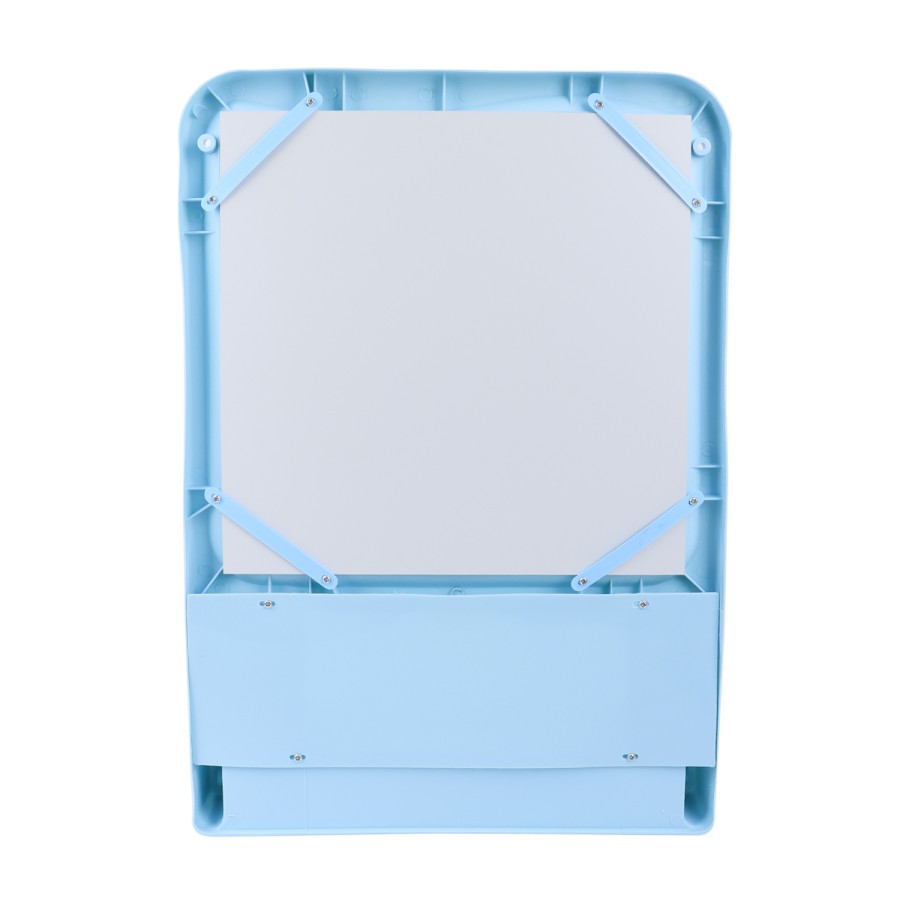 Generic Wall Mount Makeup Mirror 50x33cm - Blue