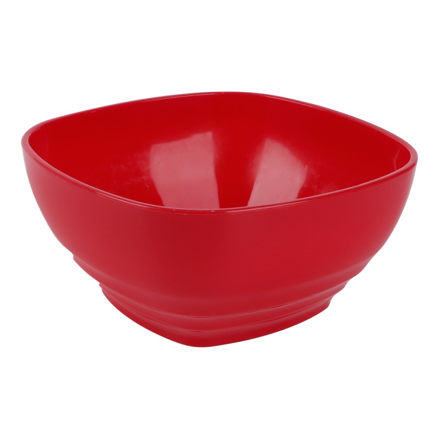 Generic Square Plastic Bowl 850ml 6pc Set - 4 Color Pack