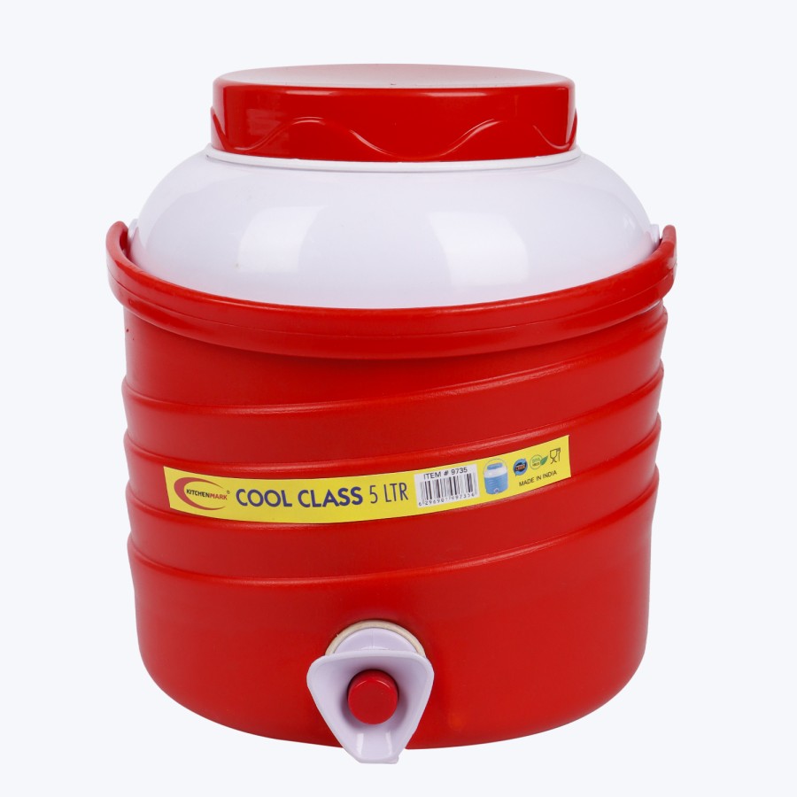 KITCHENMARK Cool Class Cooler Thermal Jug 5000ml - Red 