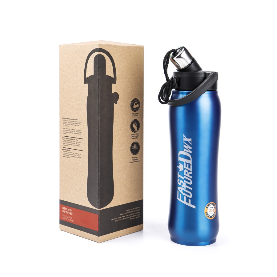 Generic Vacuum Thermos Stainless Steel Bottle 750 mL - 3 Color Pack