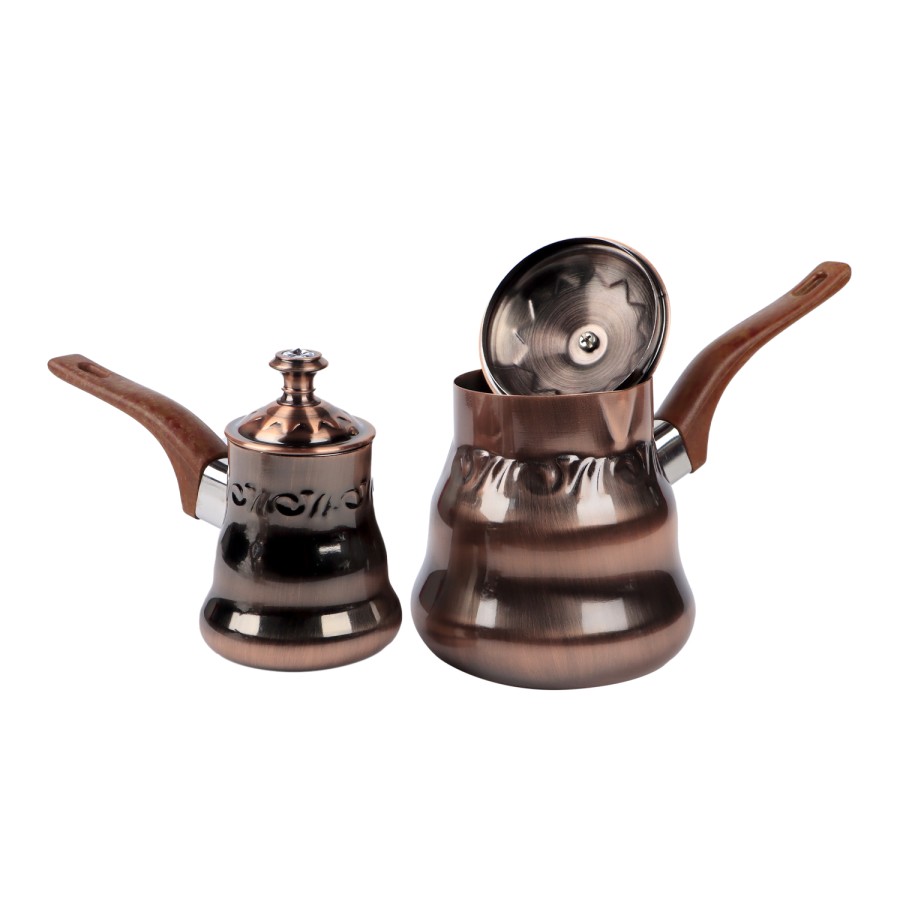 Generic Stainless Steel Coffee Warmer 3pc Set - Copper