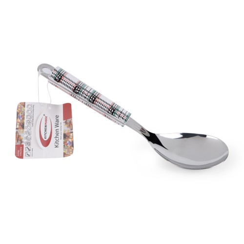 KITCHENMARK Stainless Steel Basting Rice Spoon - Checkered