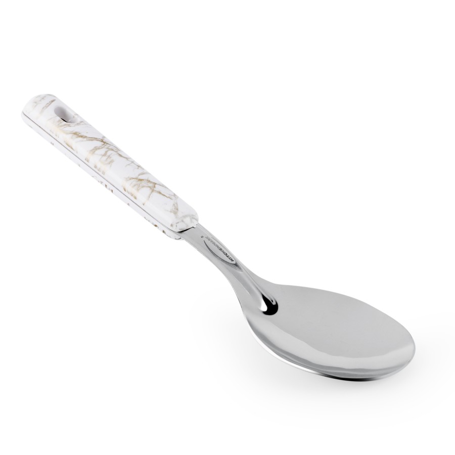 KITCHENMARK Stainless Steel Basting Rice Spoon - White Gold