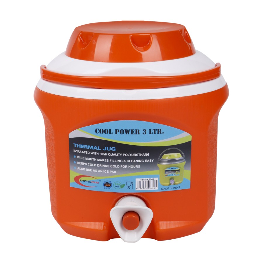 KITCHENMARK Cooler Cool Power Thermal Jug 3000ml - Orange 