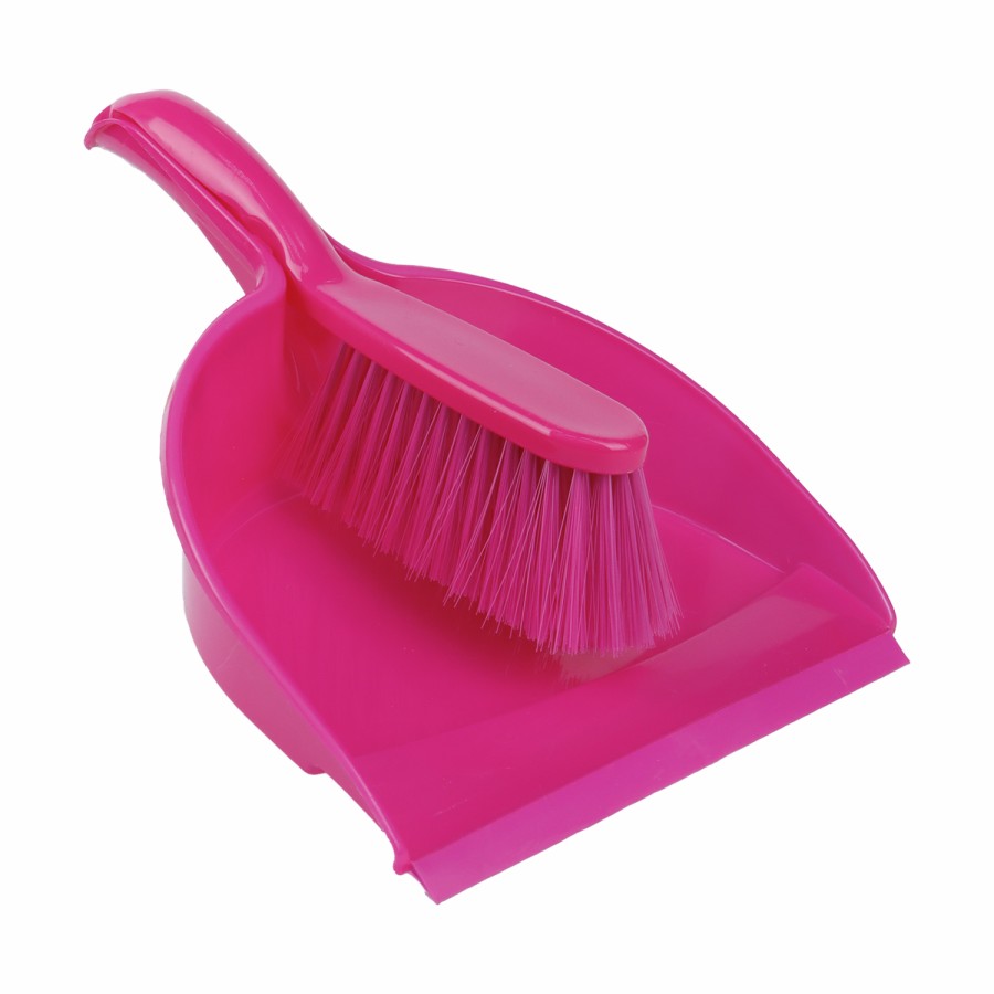 Oaxy Dustpan with Brush Set 32.5cm - 3 Color Pack