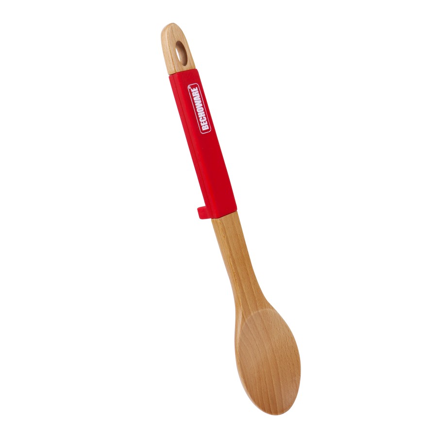 BECHOWARE Wooden Basting Spoon 32cm - Red