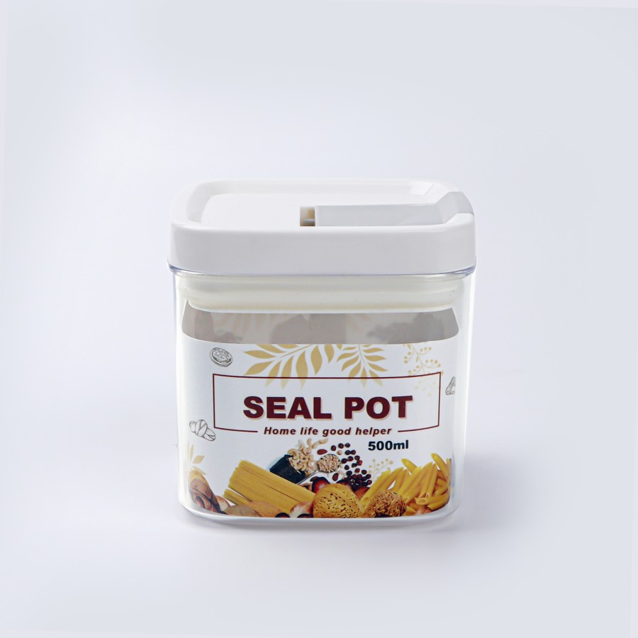 KITCHENMARK Seal Pot Square Container 500 mL - 2 Color Pack 