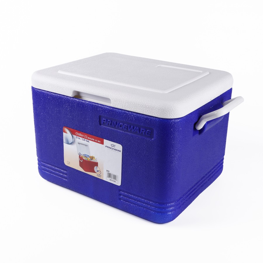 PRINCEWARE Chiller Insulated Ice Box 22ltr - 3 Color Pack