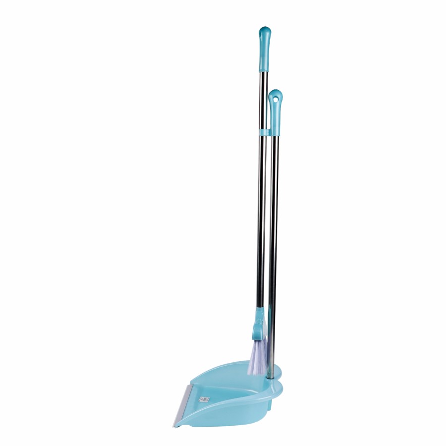 Oaxy Dustpan with Brush Set 90cm - 2 Color Pack