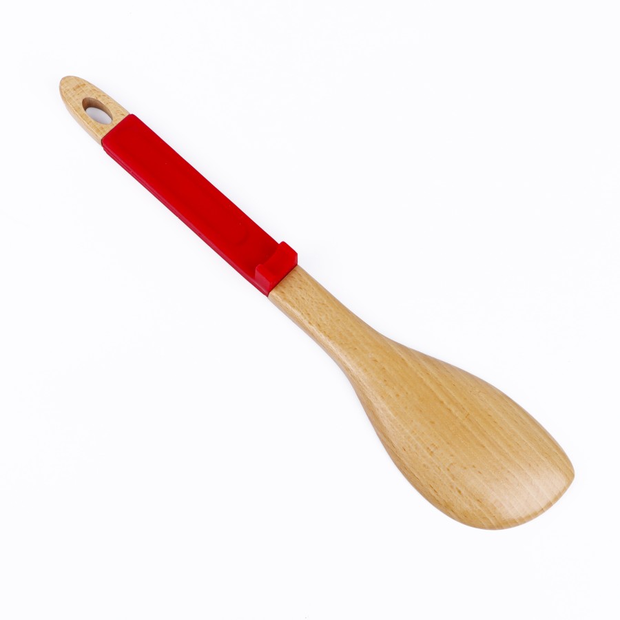 BECHOWARE Wooden Basting Spoon 32.5cm - Red