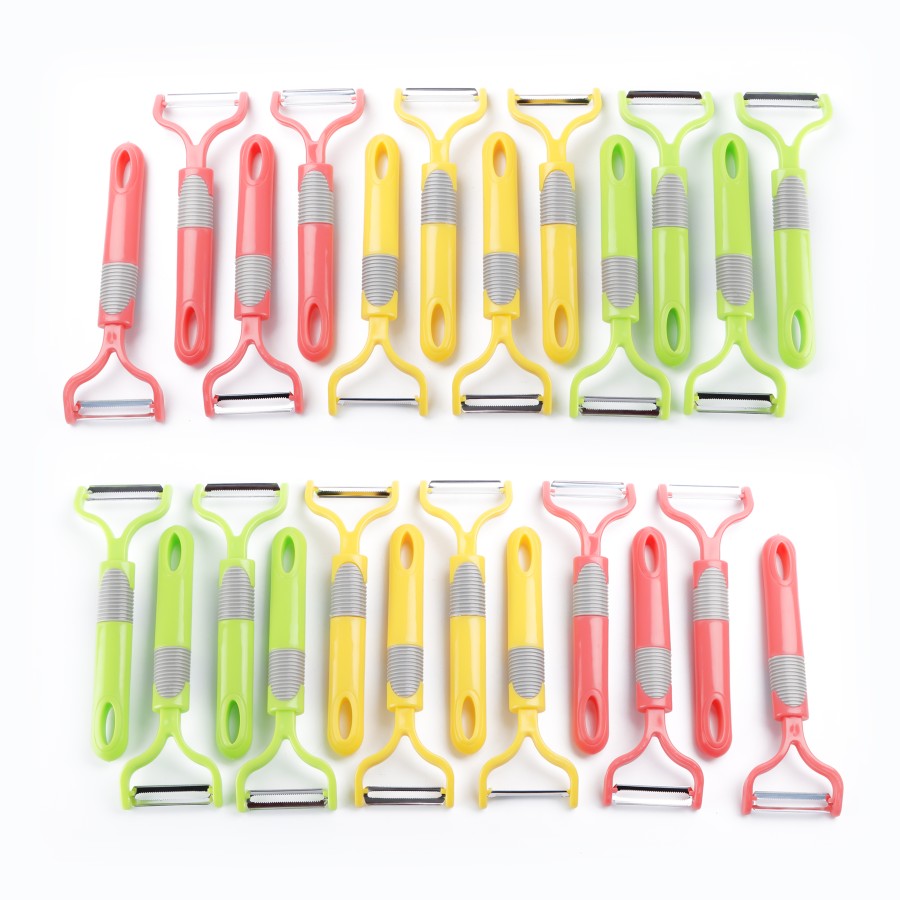 Generic 24pc Stainless Steel Y-Peeler 18cm - 3 Color Pack