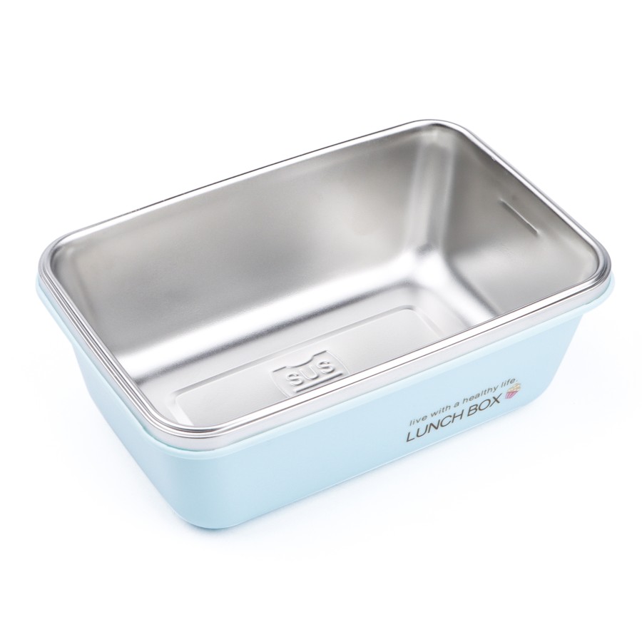 Generic Stainless Steel Airtight Lunch Box 1500ml - Blue