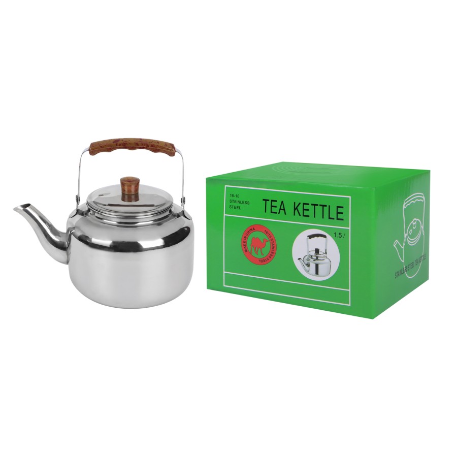 Generic Stainless Steel Tea Kettle 1.5L - Silver