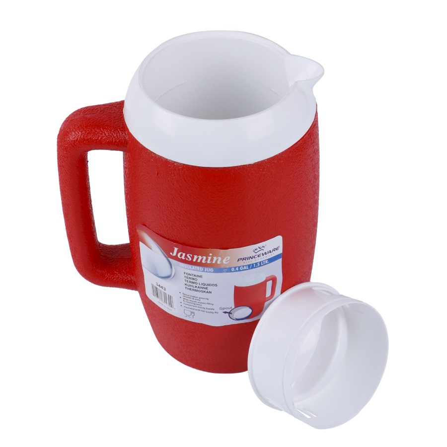 PRINCEWARE Jasmine Plastic Insulated Water Jug 1.5L - 3 Color Pack