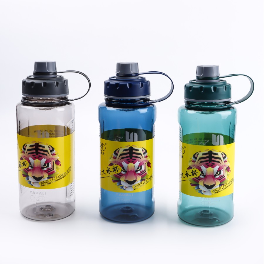 Generic PC Glass Resin Water Bottle 1150 mL - 3 Color Pack