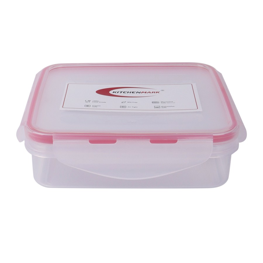 KITCHENMARK Lock and Safe Container Plastic 600ml - Transparent