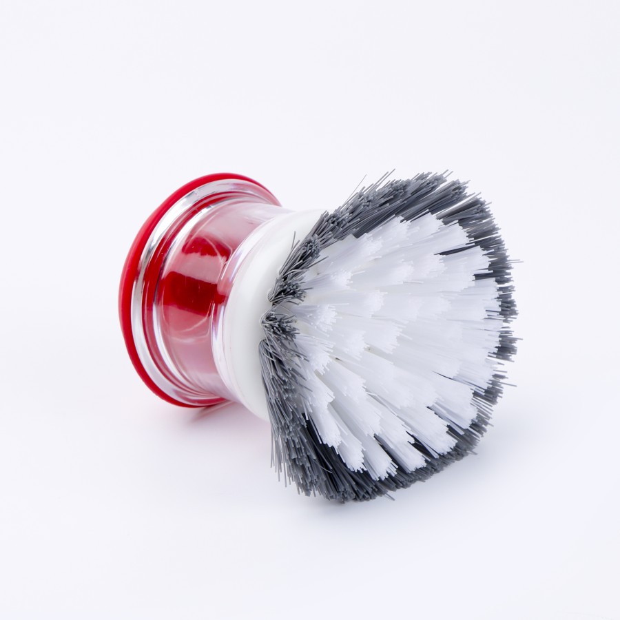 LIAO Round Dish Cleaning Brush 8cm - Red