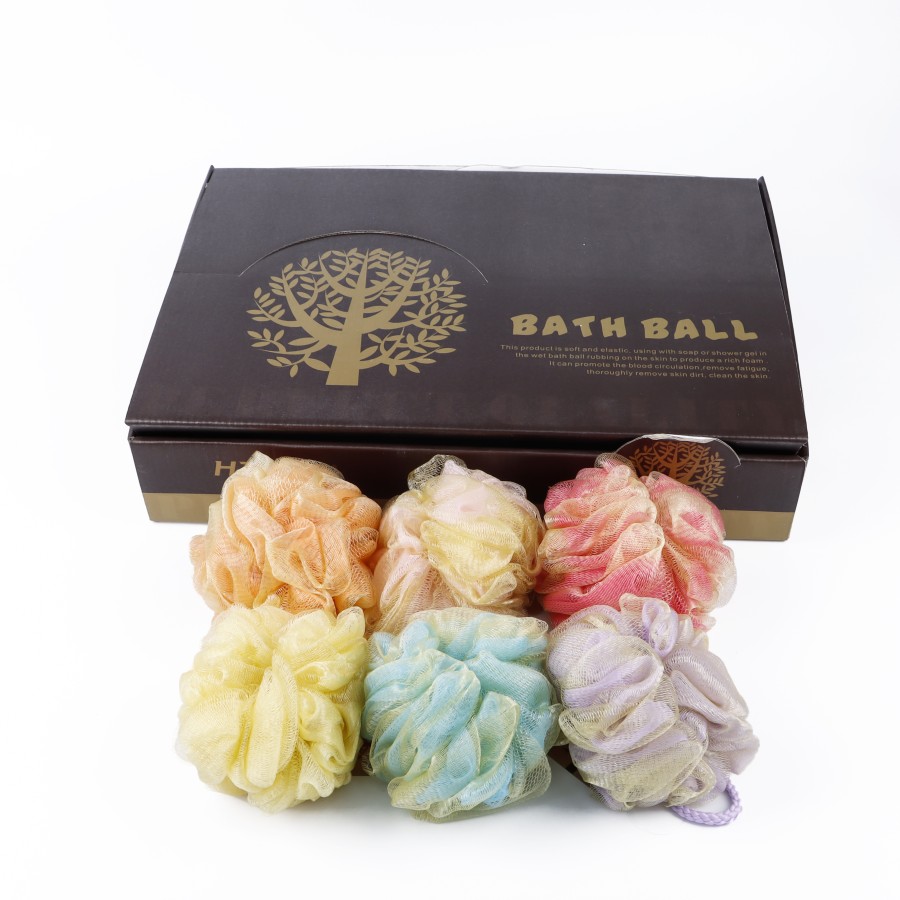 Generic 20pc Shower Loofahs Bath Balls - 5 Color Pack in Box