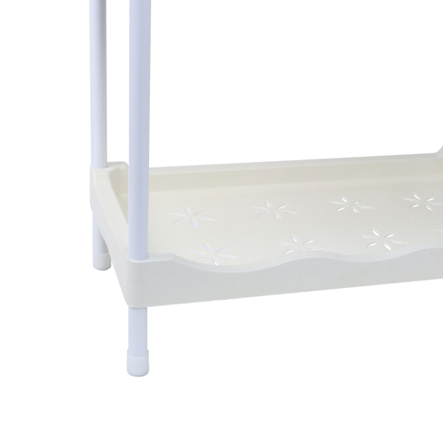 Generic 4 Tier Storage Rack Shelf for Toileteries 52x120cm - White