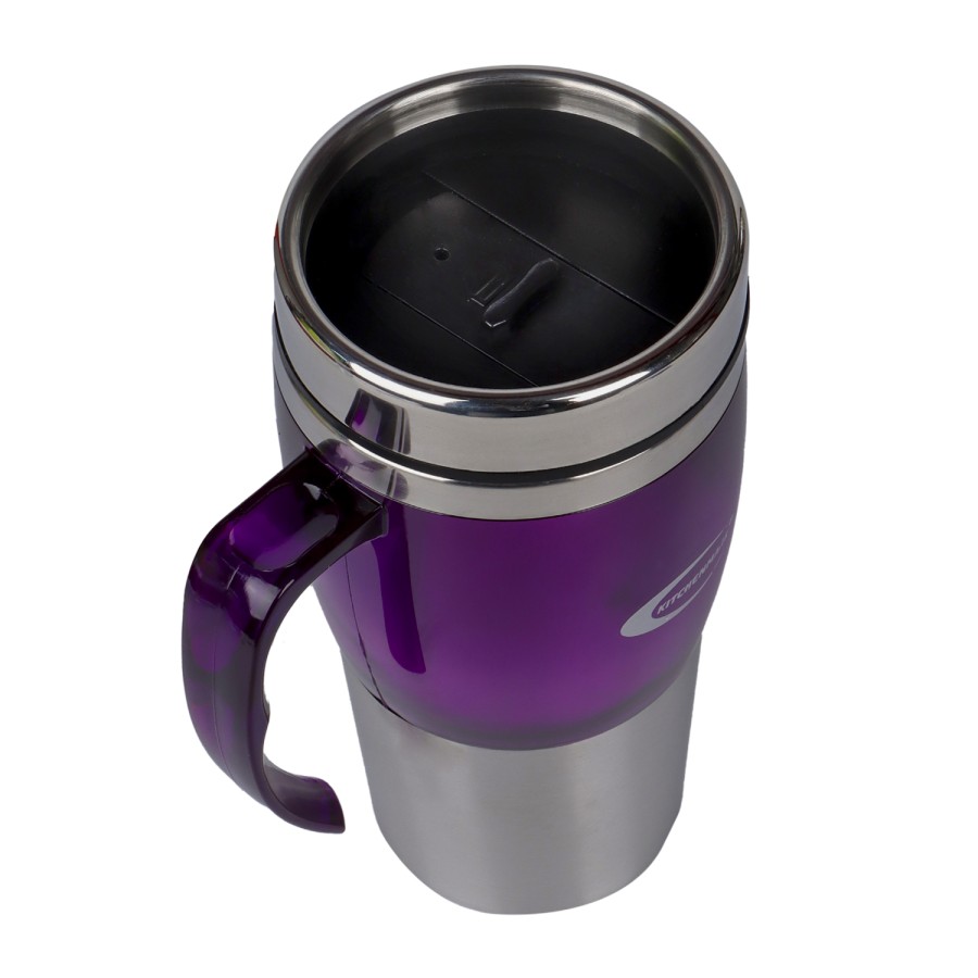 KITCHENMARK Stainless Steel Travel Mug 600ml - Purple