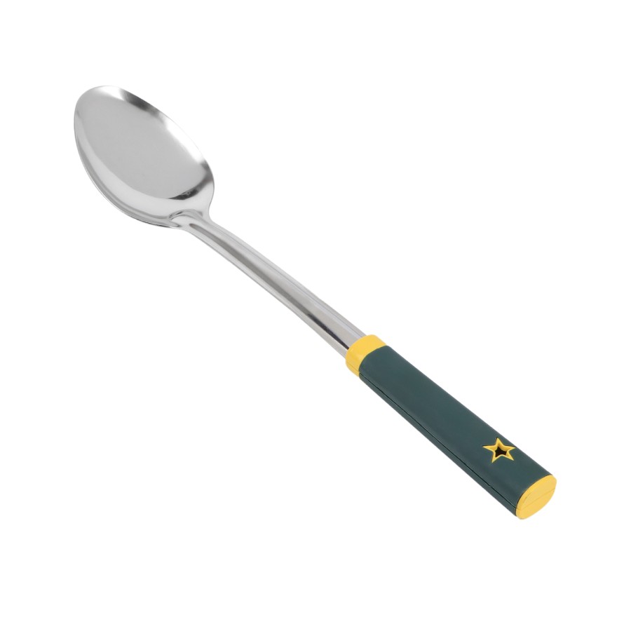 Generic Stainless Steel Rice Spoon - Plastic Handle Multicolor