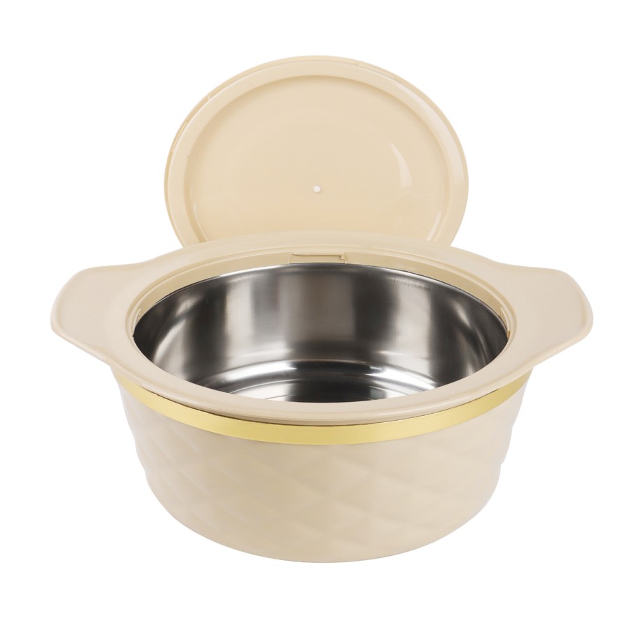 KITCHENMARK Kohenoor Stainless Steel Insulated Hotpot 1.3L - Beige