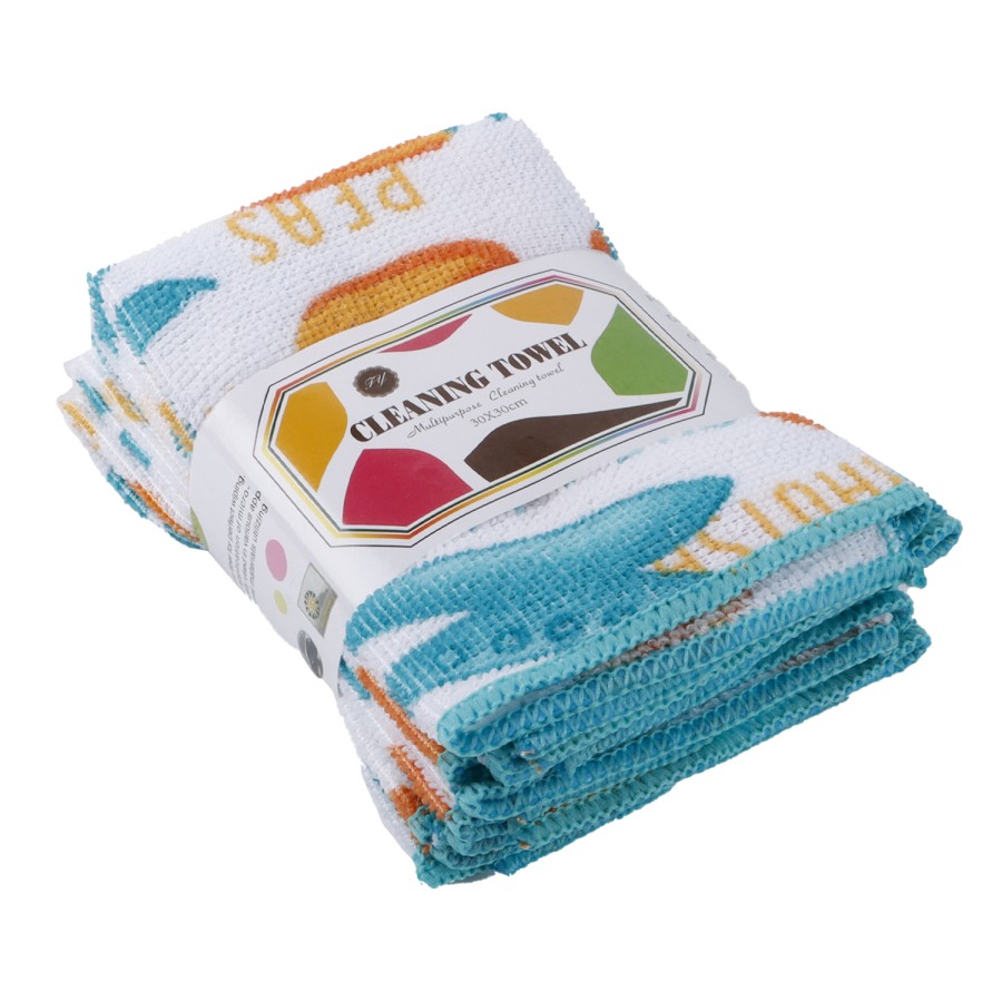 Generic 5pc Multicolor Kitchen Cleaning Towel - Pack of 12