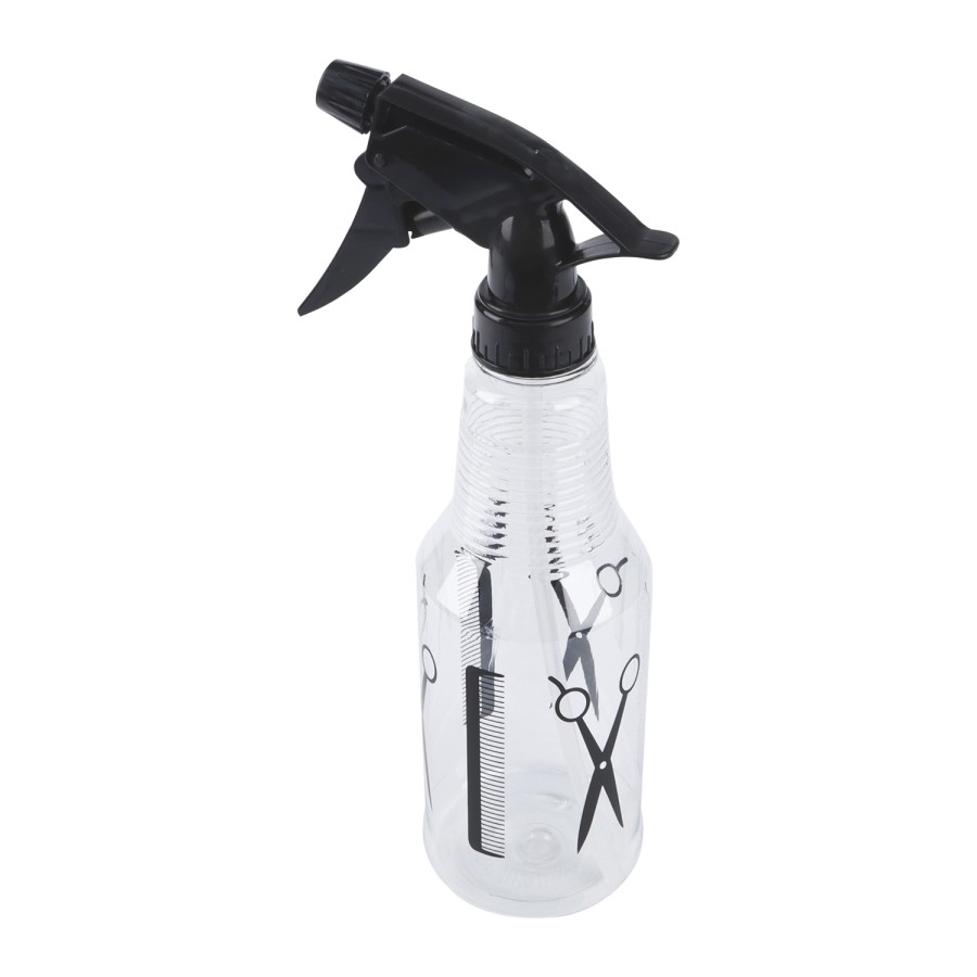 Generic Hand Pressure Salon Plastic Spray Bottle 500ml - Black