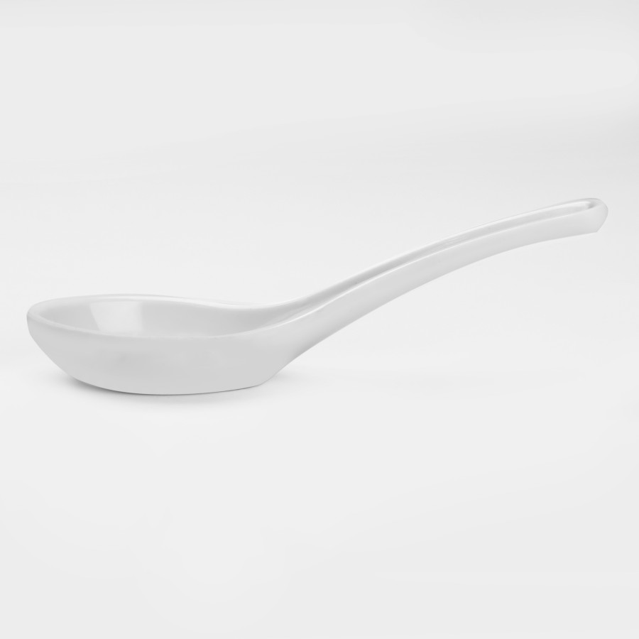 Dine Melamine Soup Spoon - White