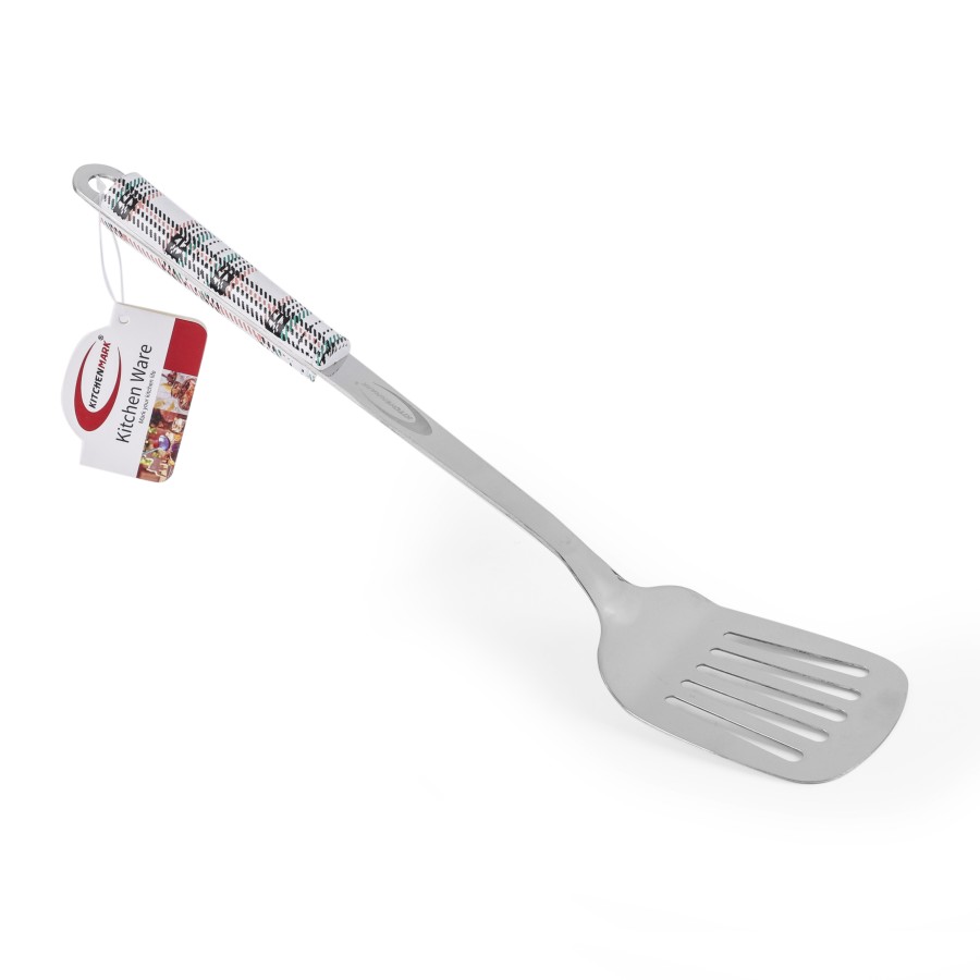 KITCHENMARK Stainless Steel Spatula Turner 37cm - Checkered