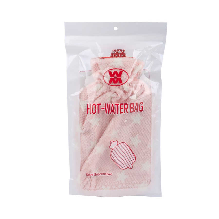 Generic Rubber Hot Water Bag 2 Litres with Fabric Cover- 2 Color Pack