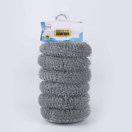 Oaxy Stainless Steel Wool Cleaning Scourer - 36 pcs in 6 packs - 29G