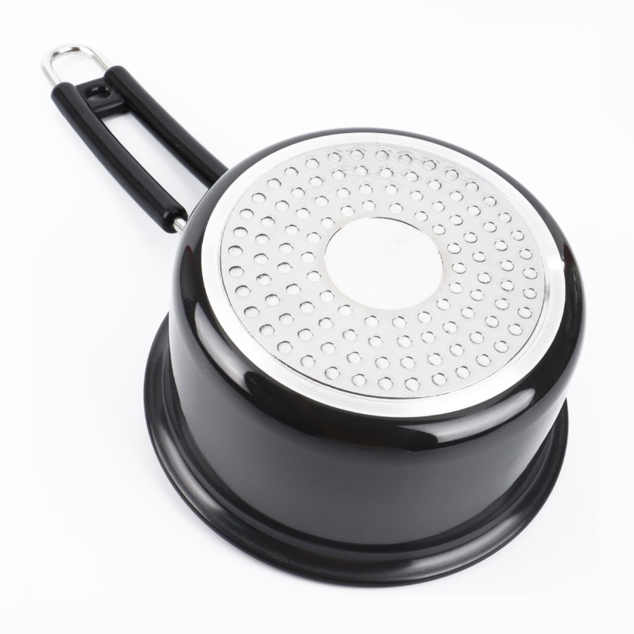 KITCHENMARK Hard Anodized Aluminium Sauce Pan 16cm - Black