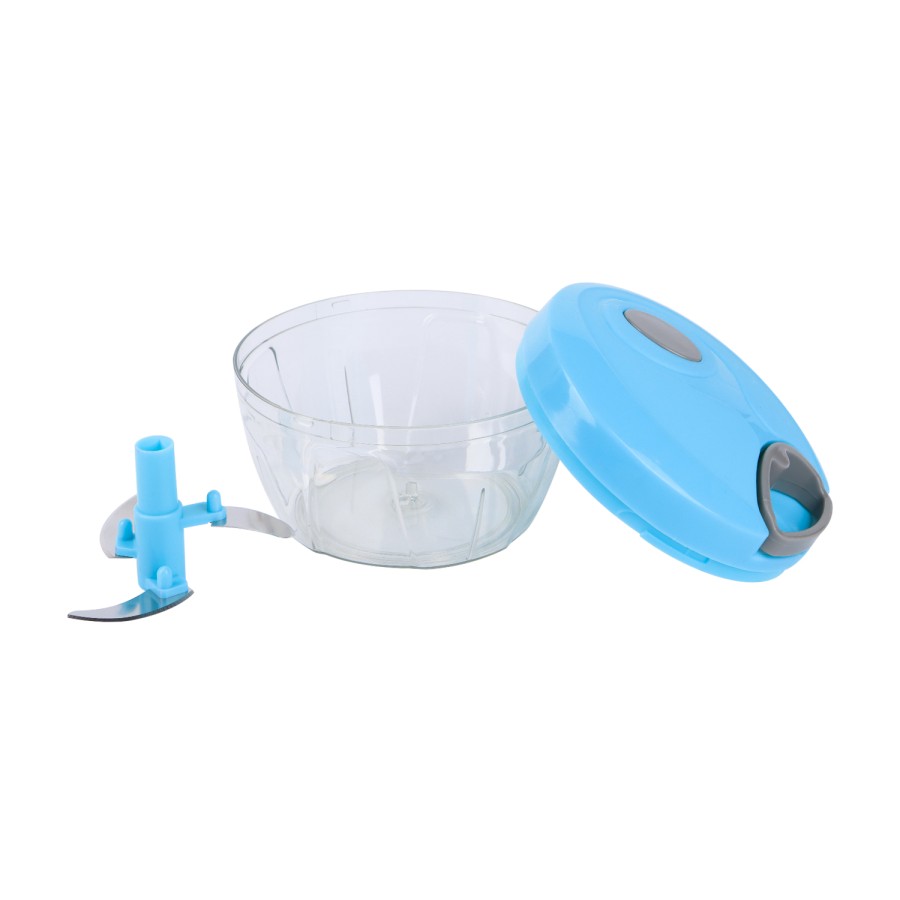 Generic Vegetable Cutter Round Chopper 13x8cm - Blue