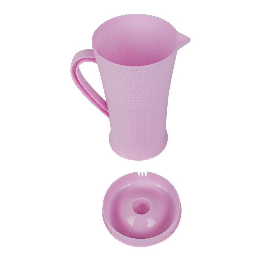 Generic Plastic Water Jug 2500ml with 4 Cups - Pink