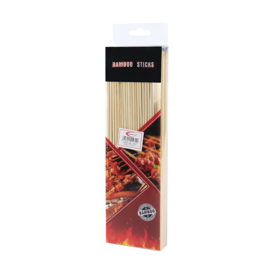 Generic 100pc 4mm Bamboo Stick BBQ Skewer 30cm