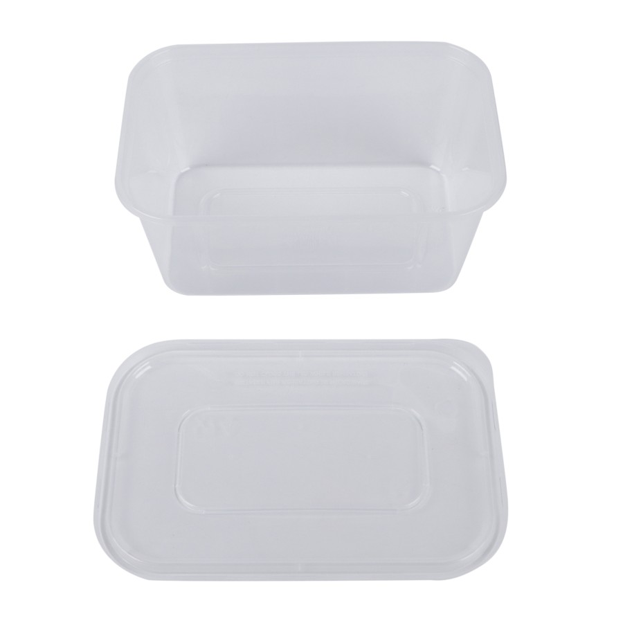 KITCHENMARK 10pcs Plastic Take Away Containers 1000ml - Transparent