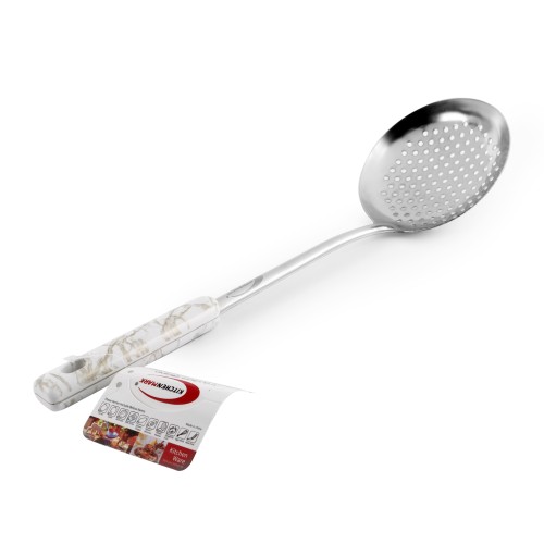 KITCHENMARK Stainless Steel Skimmer - 38cm - White Gold