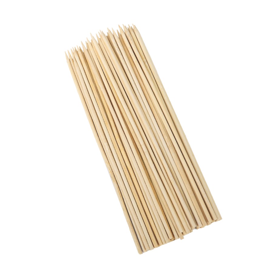 KITCHENMARK 50pc Bamboo BBQ Skewers Pack - 25cm