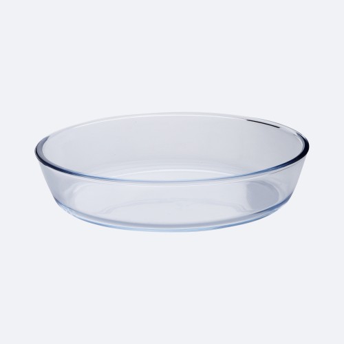 BECHOWARE 1.6L Glass Oval Baking Tray 