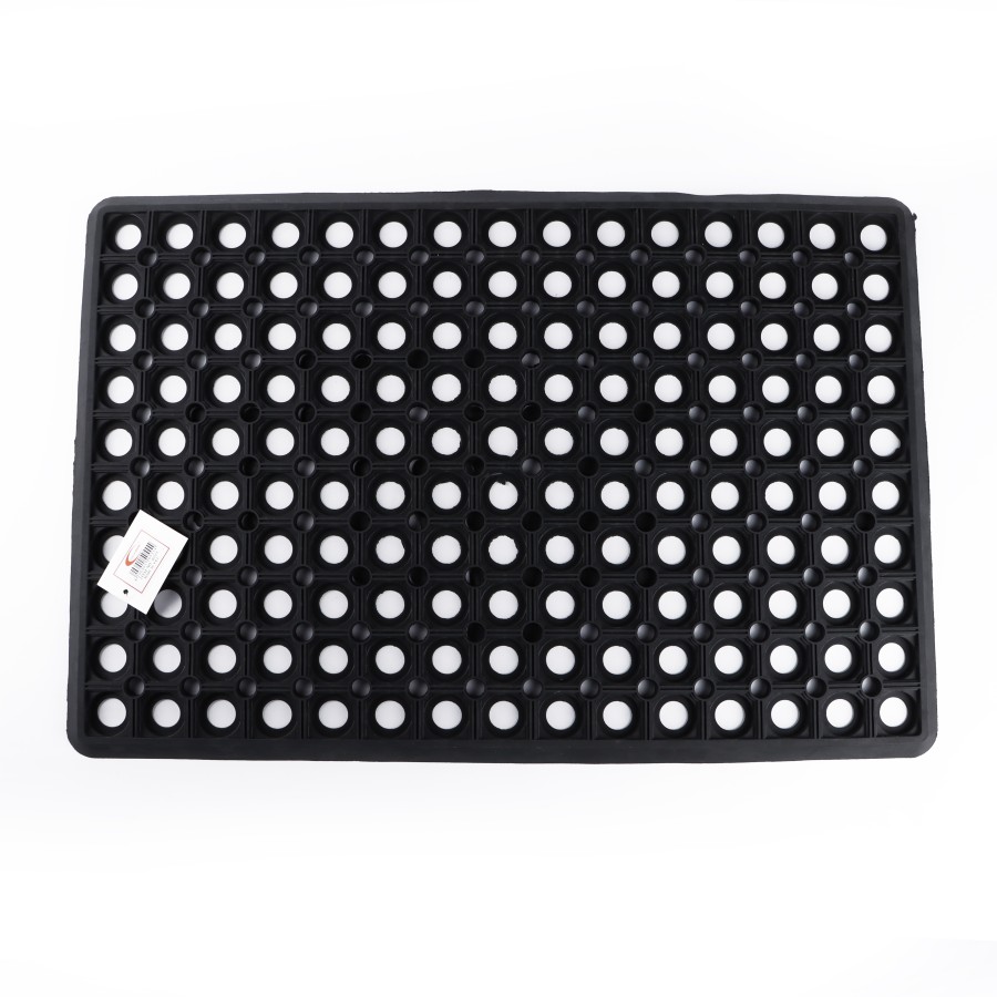 Generic Rubber Hollow Door Mat 40x60cm - Black