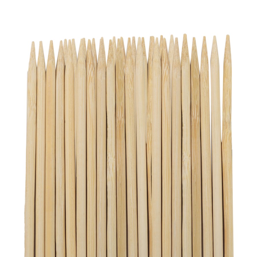 KITCHENMARK 50pc Bamboo BBQ Skewers Pack - 25cm